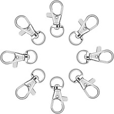 Metal Swivel Clasps Lanyard Snap Hook - 120Pcs Lobster Claw Clasp for Keychai...