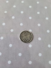 1893 Silver 3 Pence – Queen Victoria – 92.5% Silver