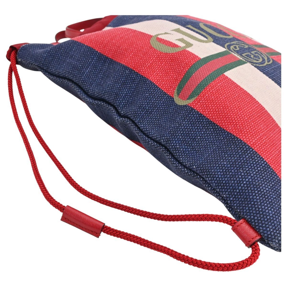 Gucci Logo Drawstring Medium Backpack Tricolor B … - image 6