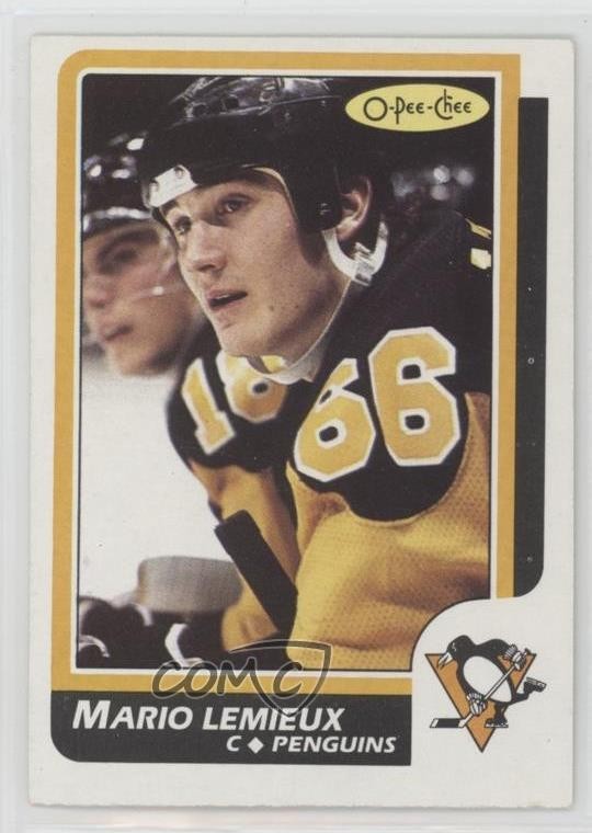 1986-87 O-Pee-Chee Mario Lemieux #122 HOF 10yl