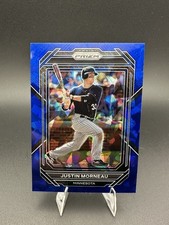 2023 Panini Prizm Baseball Blue Cracked Ice Prizm Justin Morneau #253