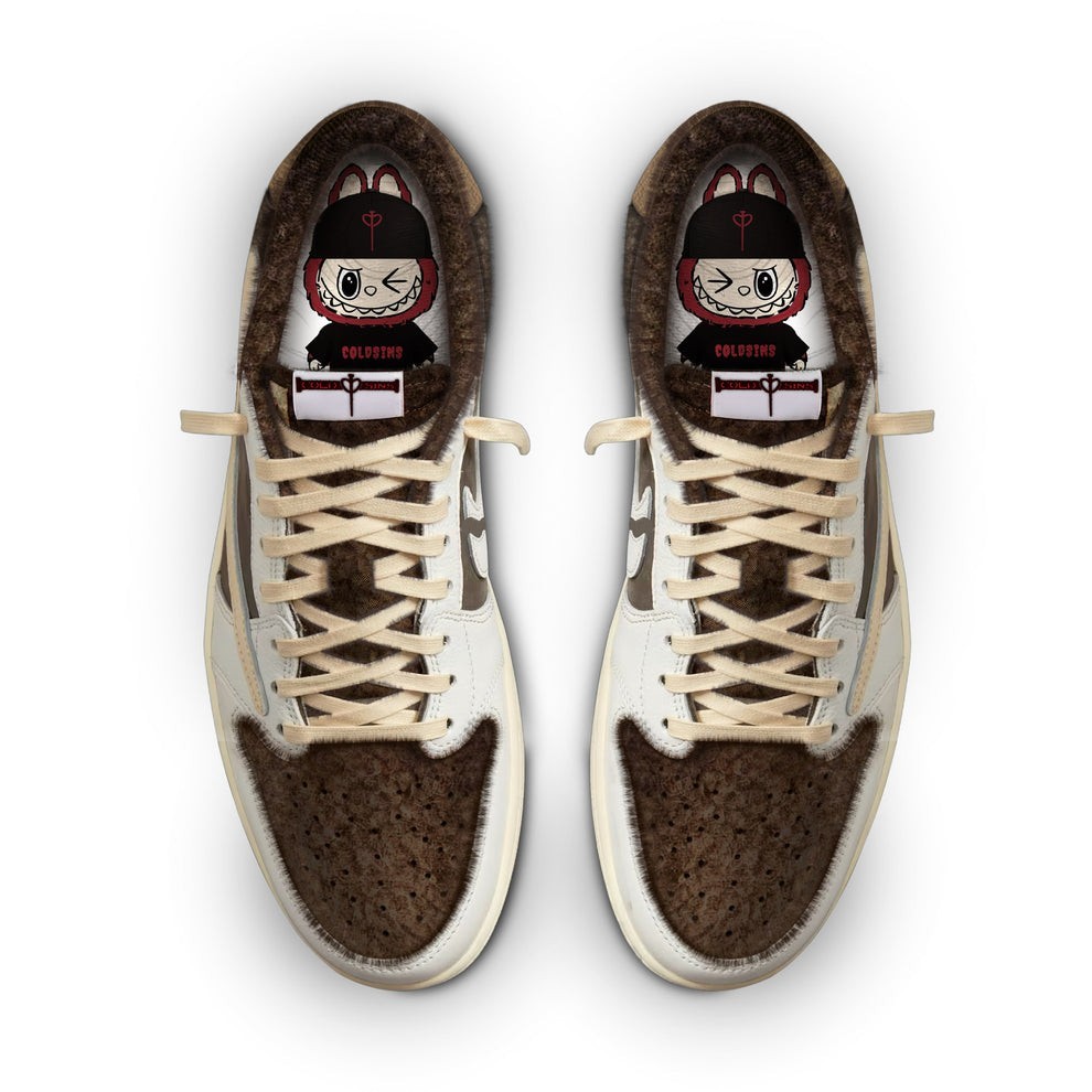 ColdSins Jack The Ripper Custom Mocha Sneakers - Mens 7.5