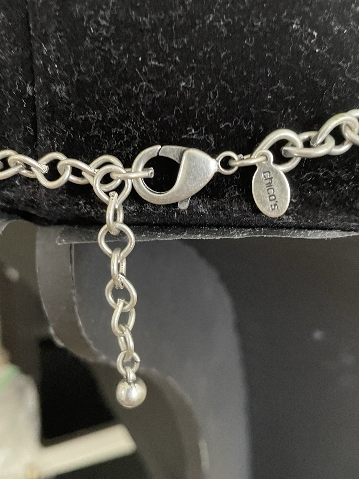 Vintage Chicos Silvertone Statement Chandelier  B… - image 2