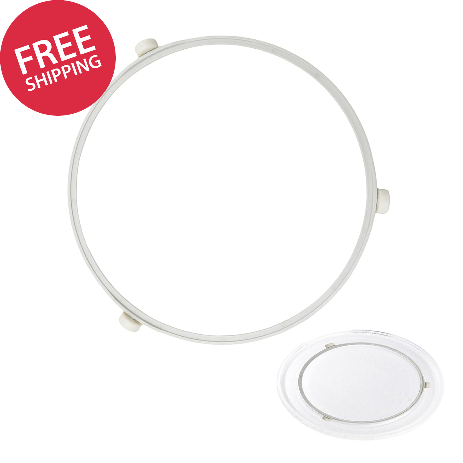 WB06X10705 Microwave Turntable Ring for GE Microwaves, Microwave Roller Ring, Gl