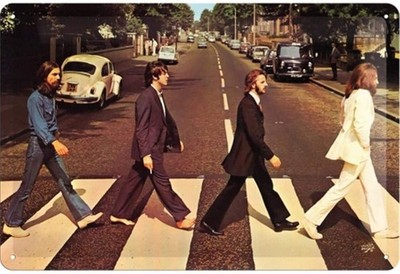 Nostalgic-Art - Retro Blechschild Metallschild 20x30cm - Fab4 Abbey Road