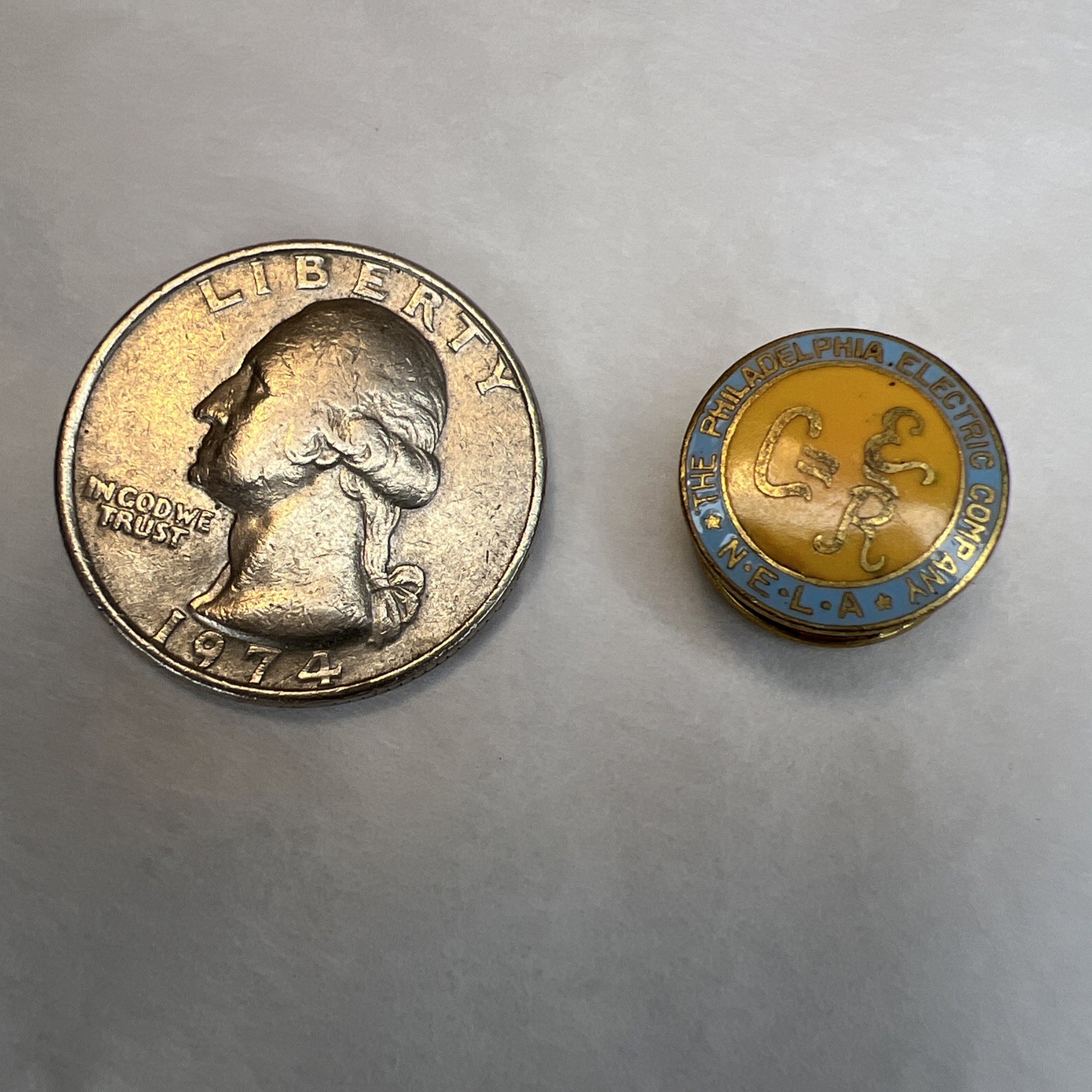 Vintage Philadelphia Electric Company Pin Button