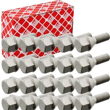 20x FEBI RADSCHRAUBEN RADBOLZEN SATZ Länge: 52mm KEGELBUND F