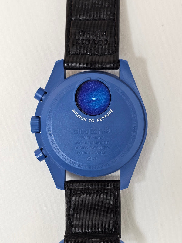 時計 MOON SWATCH MISSION TO NEPTUNE Omega x Swatch MoonSwatch 'Mission to Neptune' MoonShine