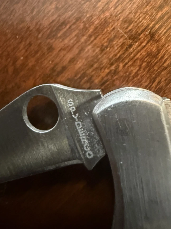 Cuchillo Plegable Spyderco Ladybug Acero Inoxidable Mini Micro Japón De Colección Foto 4 de 4