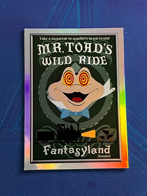 2025 Topps Disneyland 70th MR. TOAD'S WILD RIDE Poster P-3 Fantasyland