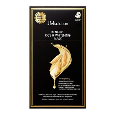 [JMsolution] Be Nature Rice & Whitening Mask - 1pack (10pcs)