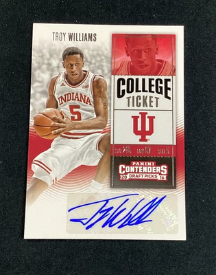 #ad 2016 Panini Contenders Draft Picks College Ticket Troy Williams Auto #160 $4.99