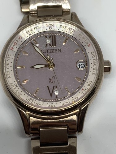 Citizen xC Radio Solar Watch Diamond Accents Japan Model 6.1 inch Band - Picture 4 of 12