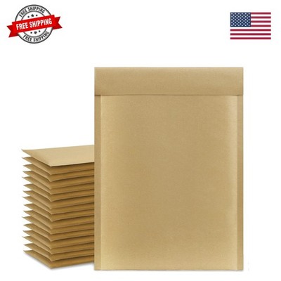 Natural Kraft Bubble Mailers 6x10 Inch 50 Pack Usable Size 6x9 Brown Padded E...
