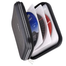 CD DVD Wallet, 32 Capacity Heavy Duty, DVD CD Case Holder for Car,Portable DVD/V