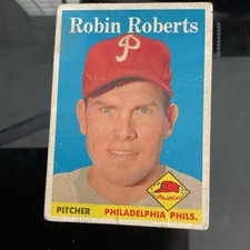 1958 Topps Robin Roberts #90 Philadelphia Phillies (Baseball Card)