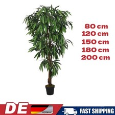Mangobaum Künstlich Kunstpflanze Kunstbaum Deko Zimmerpflanze Grün 9 Größe DE