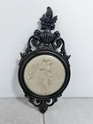 Dart Vintage Classical Relief Art Wall Plaques Mid-Century, Black Beige — photo 2
