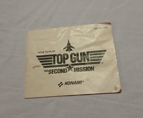 TOP GUN: SECOND MISSION MANUAL NES NINTENDO CLEAN (GRADE A) AUS PAL A