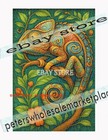 1000 piece jigsaw puzzle Jungle Chameleon Nature Style jungle throw