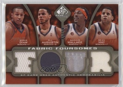 2009-10 SP Game Used Edition Level 2 45/50 Boris Diaw DJ Augustin Sean May 2t8