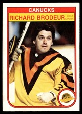 1982-83 O-Pee-Chee Card Hockey Richard Brodeur Vancouver Canucks #339 NM