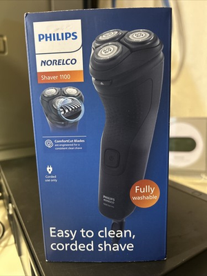 #ad #ad Philips Norelco 1100 Black Electric Shaver ComfortCut Blades 4D Flex Heads $43.99