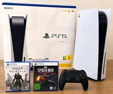 Sony PlayStation 5 PS5 Disc 825GB 4K PAL + DualSense + Valhalla/Spider-Man