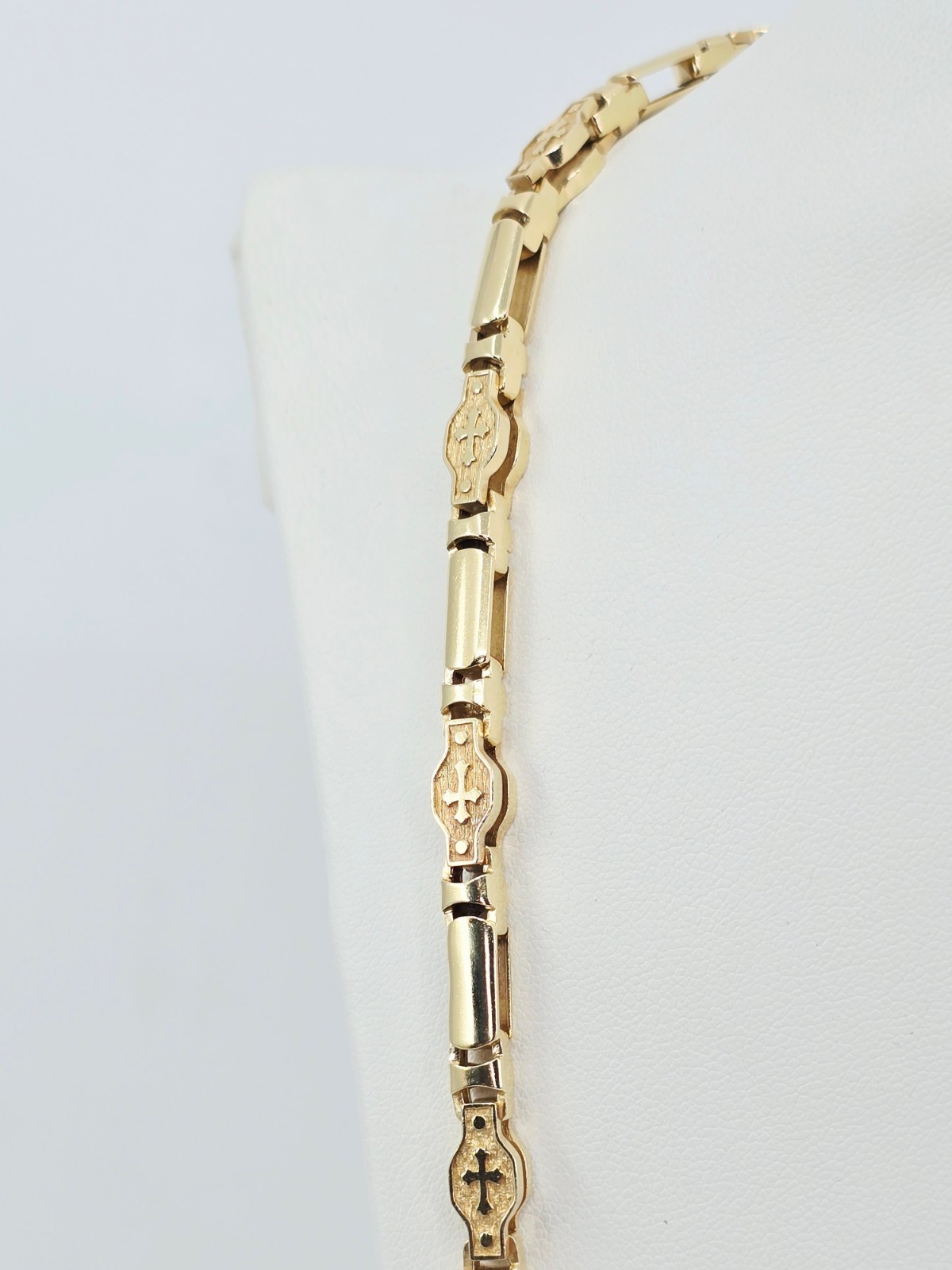 Unique Fancy 14K Solid Yellow Gold Custom Religio… - image 7