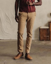 Taylor Stitch The Foundation Slim Chino Pants Size 33 Organic Khaki Tan