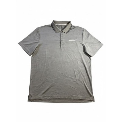 Adidas Golf Performance Polo Shirt Gray ESPN Logo Men's XL
