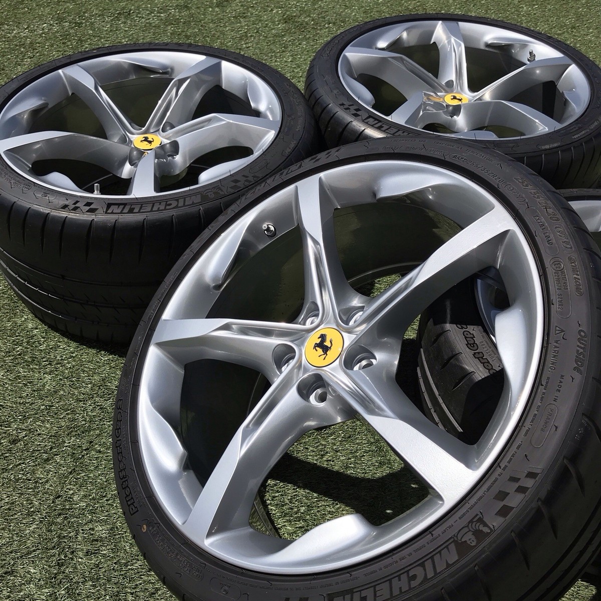 WedsSport SF-90 14×50 +43 100×4 20 FERRARI SF90 WHEELS TIRES NEW SET 4 OEM GENUINE RIMS TPMS