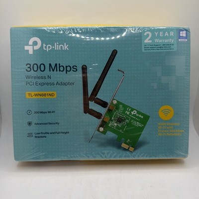 TP-Link TL-WN881ND 300Mbps Wireless PCI Express Card PCIe Wi-Fi Network Adapter