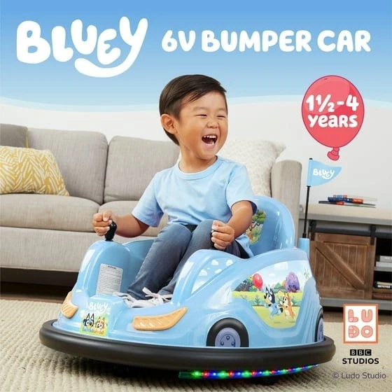Juguete para montar en coche parachoques Bluey de 6V para niños 1 unidad ENVÍO GRATUITO Foto 3 de 4
