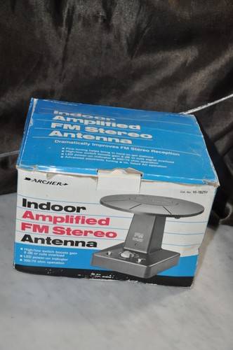 Archer FM Amplified Antenna 15-1821D W/ Power Supply POWERS UP