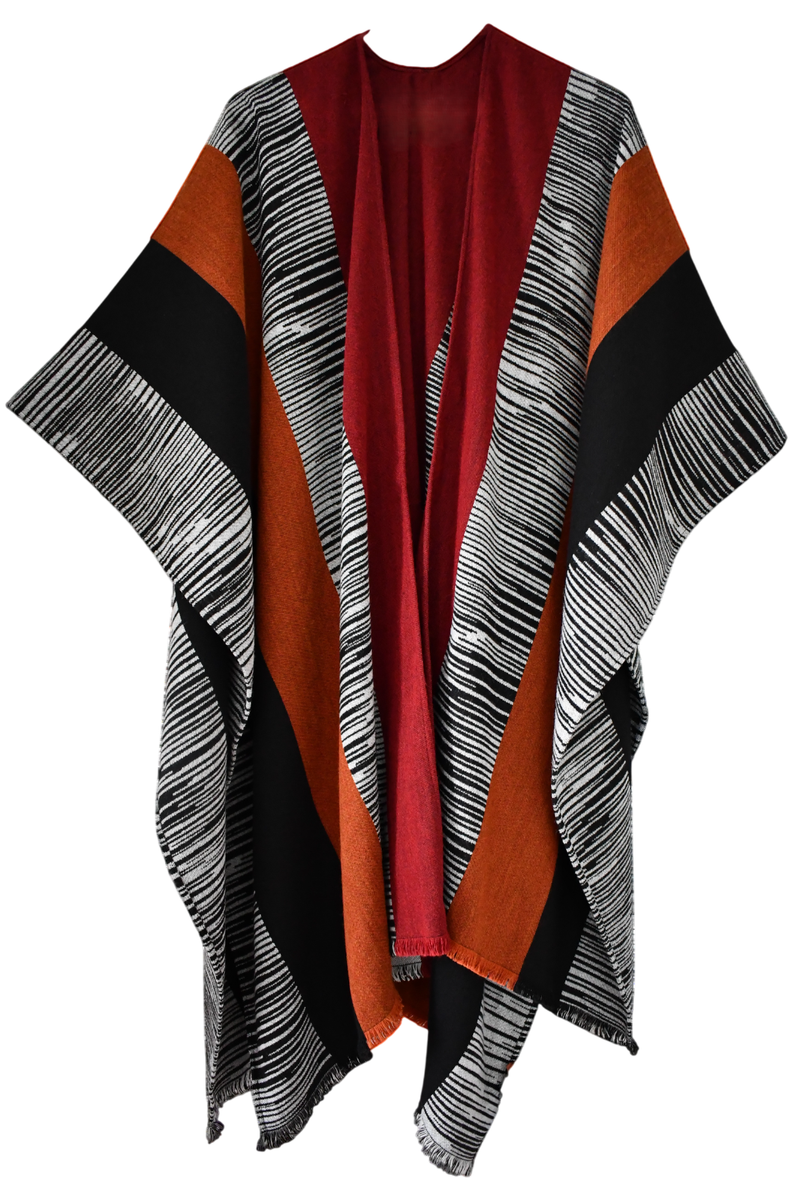 NEW Authentic MISSONI Multi-Color Stripe Wrap Poncho One Size | eBay