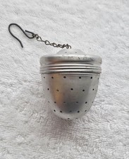 Vintage Aluminum Acorn Shaped Loose Leaf Tea Ball Infuser Strainer