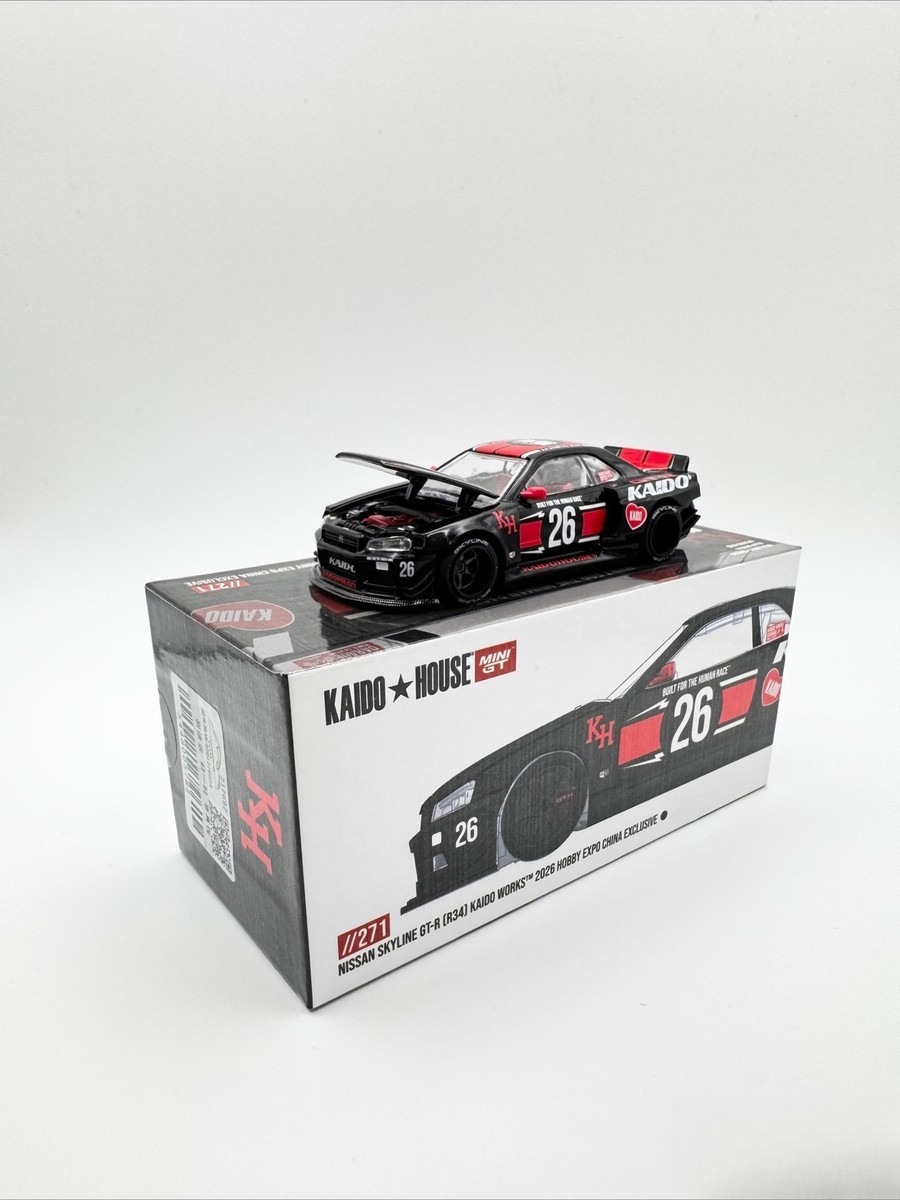 Mini GT Kaido House R34 GT-R Kaido Works HEC Beijing Expo