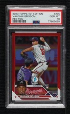 2023 Topps Series 1 1st Edition Red Foil 44/50 Vaughn Grissom PSA 10 GEM MT w5p