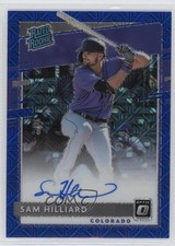 2020 Panini Donruss Optic Blue Mojo Prizm 43/99 Sam Hilliard #RRS-SH Auto 0zg6