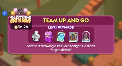 #ad Monopoly GO Partner Event FULL CARRY 80K Adventure Club Scotty’s Big Night $45.99