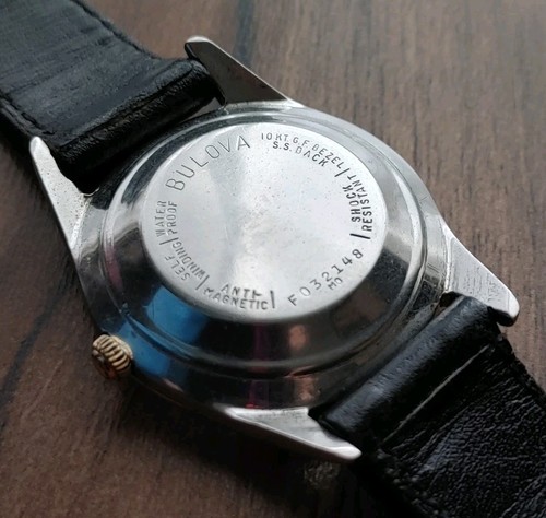 1960 Bulova-Self Winding-30 Jewels-10K GF-New Dial-Runs Great-EUC - Picture 12 of 13