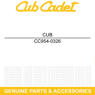 CUB CADET 954-0326 V Belt 1/2 X 62 560B 560 754-0326