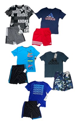 ADIDAS Little or Big Boys Short Sets; Sizes: 4-8, 10/12, 14/16, NWT, NEW  STOCK!
