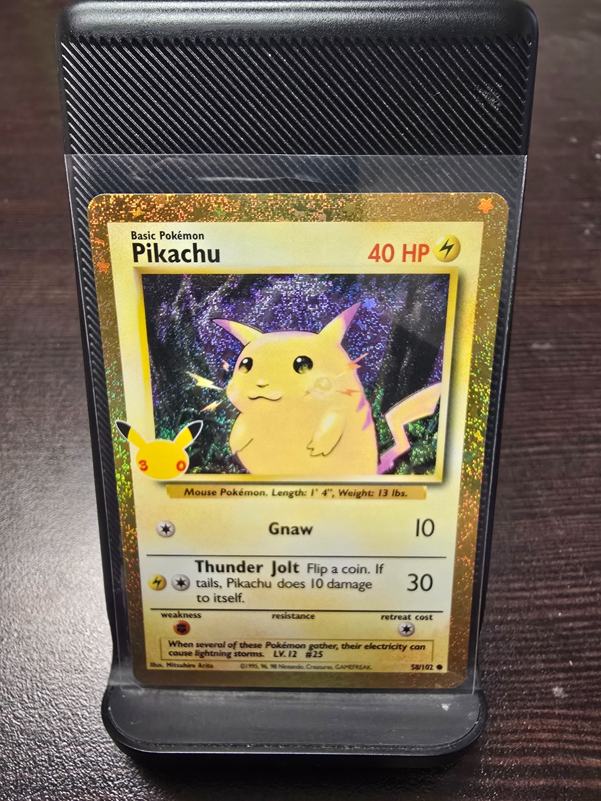 Border Check Pokemon 30th Celebrations Pikachu CLASSIC Collection Gold Border Holo ...