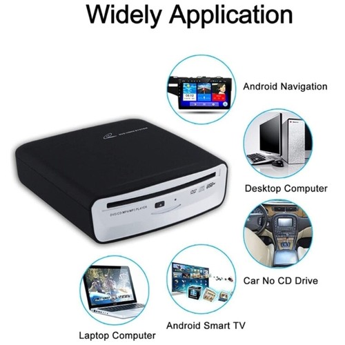 Nonslip DVD Player with USB and AUX Port Compatibility for Vehicle Entertainment - Afbeelding 3 van 8