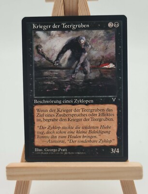 Warriors of the Tar Pits Visions Magic Card MTG German (Tar Pit Warrior)