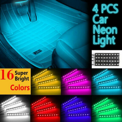 Luces Led Interior Coche Luces LED Para Autos Carro Coche Interior De Colores Decorativas Accesorios Luz Coche