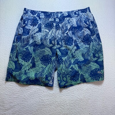 Tommy Bahama mens Swim Trunks XXL Tropical Print Elastic Waist hawaiian 