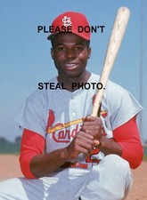 Lou Brock 5x7 Glossy Photo. St. Louis Cardinals, HOF.